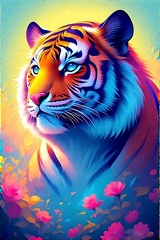 tiger Random in an absolutely  (4) (2)