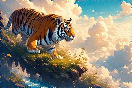 tiger Random in an absolutely  (3) (3)