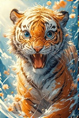 Tiger in an absolutely beautif (1)