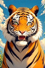Tiger in an absolutely beautif